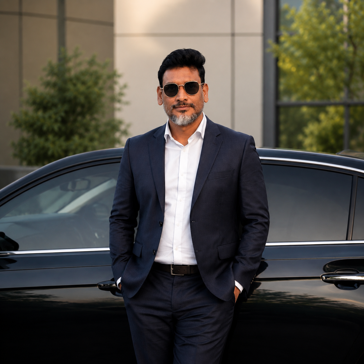 Ashok Aryan on construction site