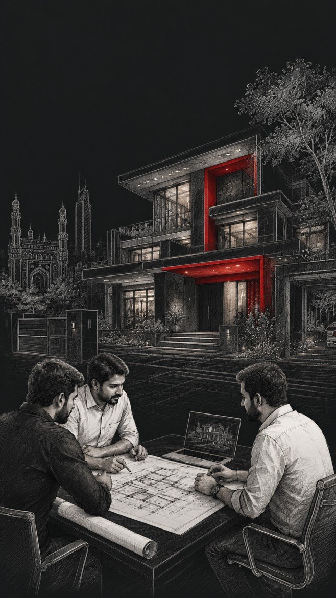 Luxury home construction discussion in Hyderabad