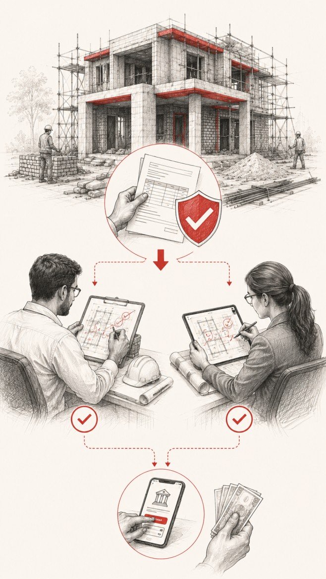 Independent CA and architect verification for NRI construction